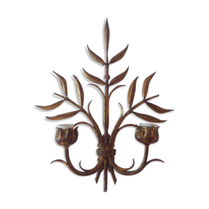 Applique florale en métal