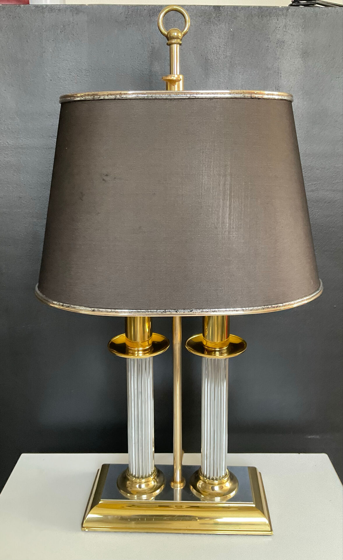 Hollywood Regency bouillotte lamp from the 1970s.