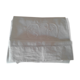 Old sheet .linen thread .large embroidery CD