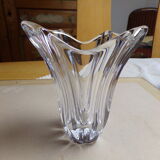 Crystal vase signed Daum
