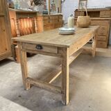 oak farmhouse table - 2 drawers