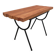 1950s wood and metal portico coffee table