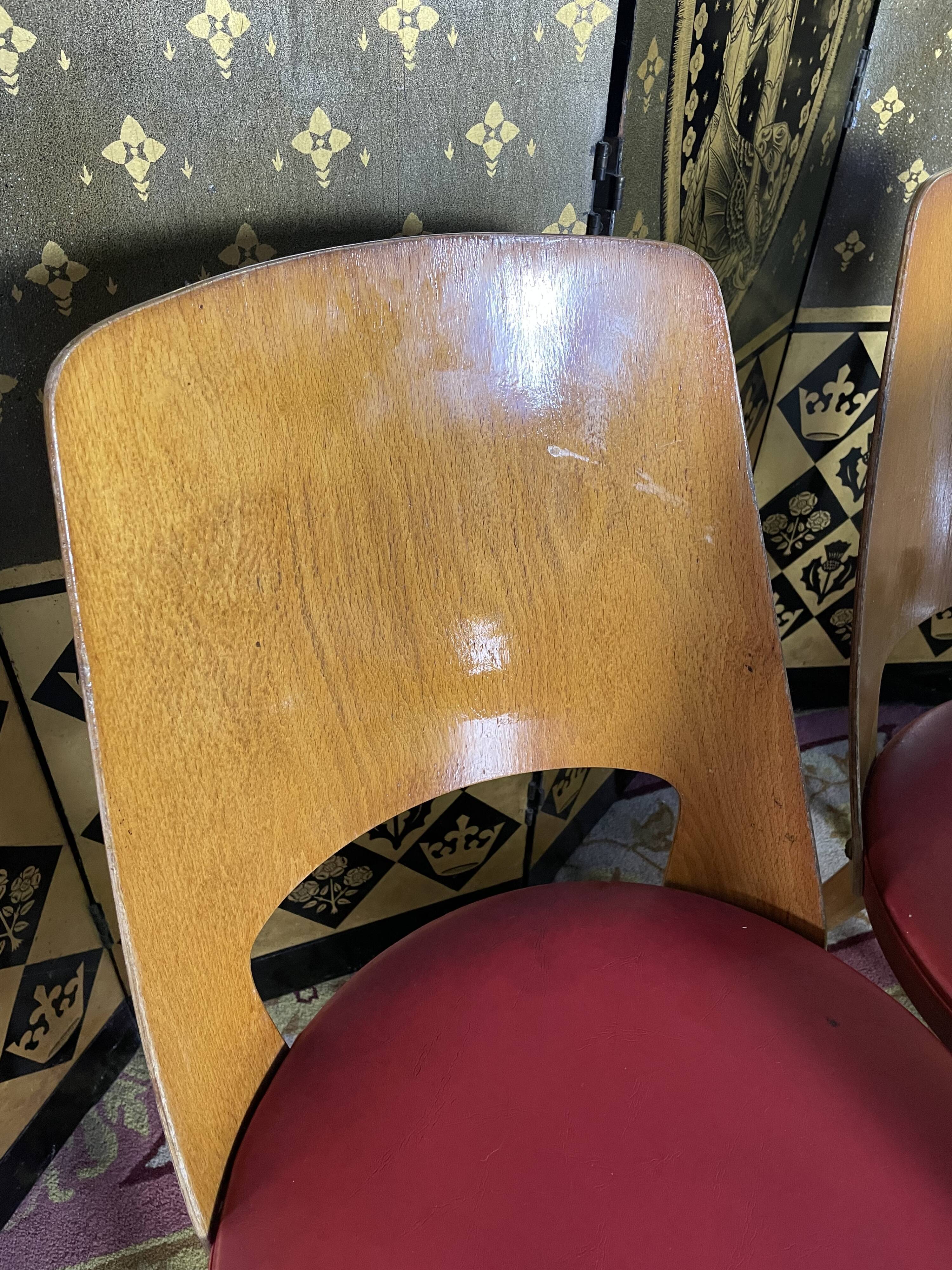 Suite of 8 baumann bistro chairs model Mondor