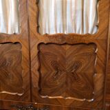 Armoire  Louis XV 4 portes dont 2 vitrées