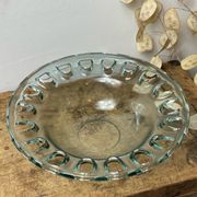 Blown glass salad bowl