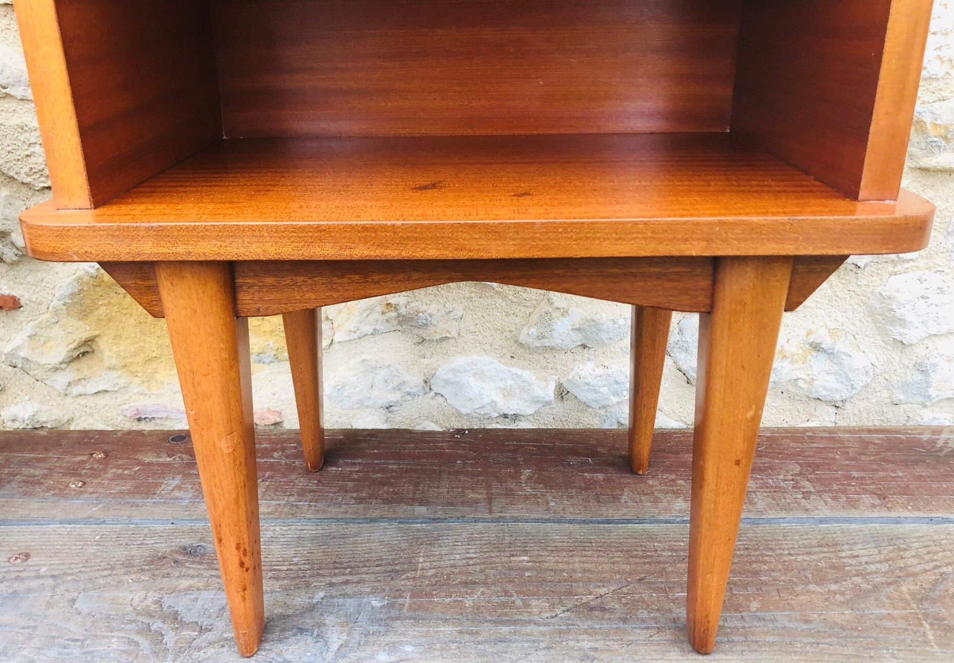 Pair of vintage bedside tables, Scandinavian style 60s