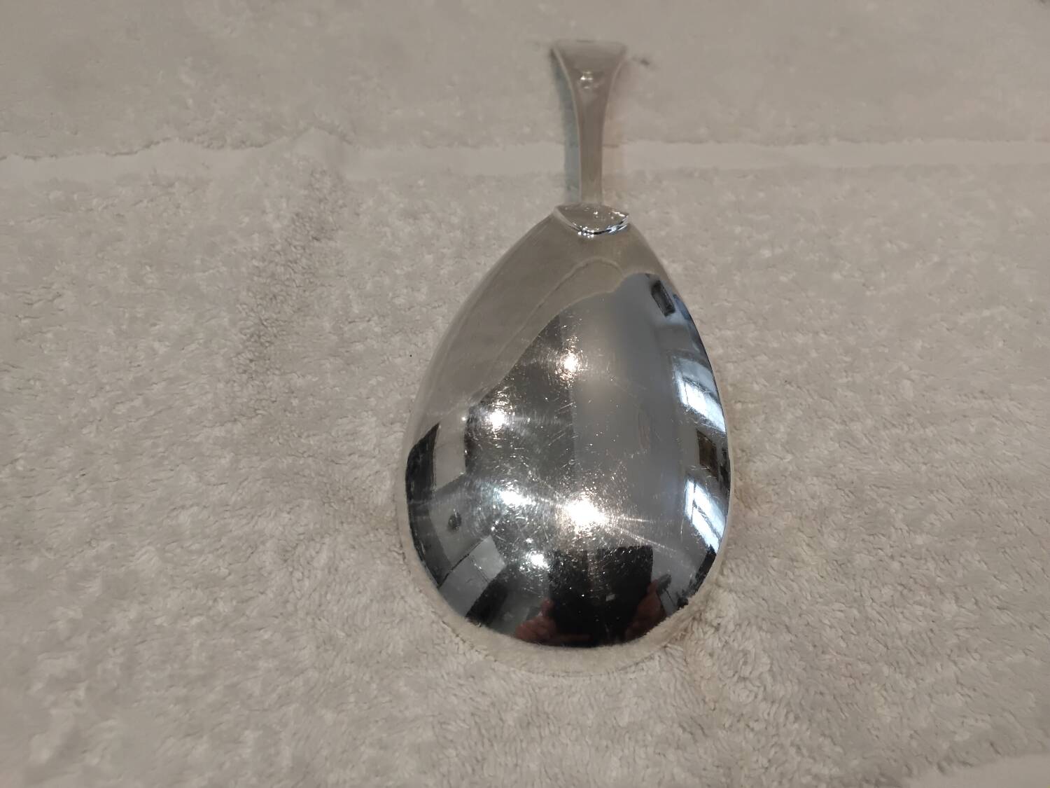 Rice serving shovel silver plated metal goldsmith cross Lorraine style LXV