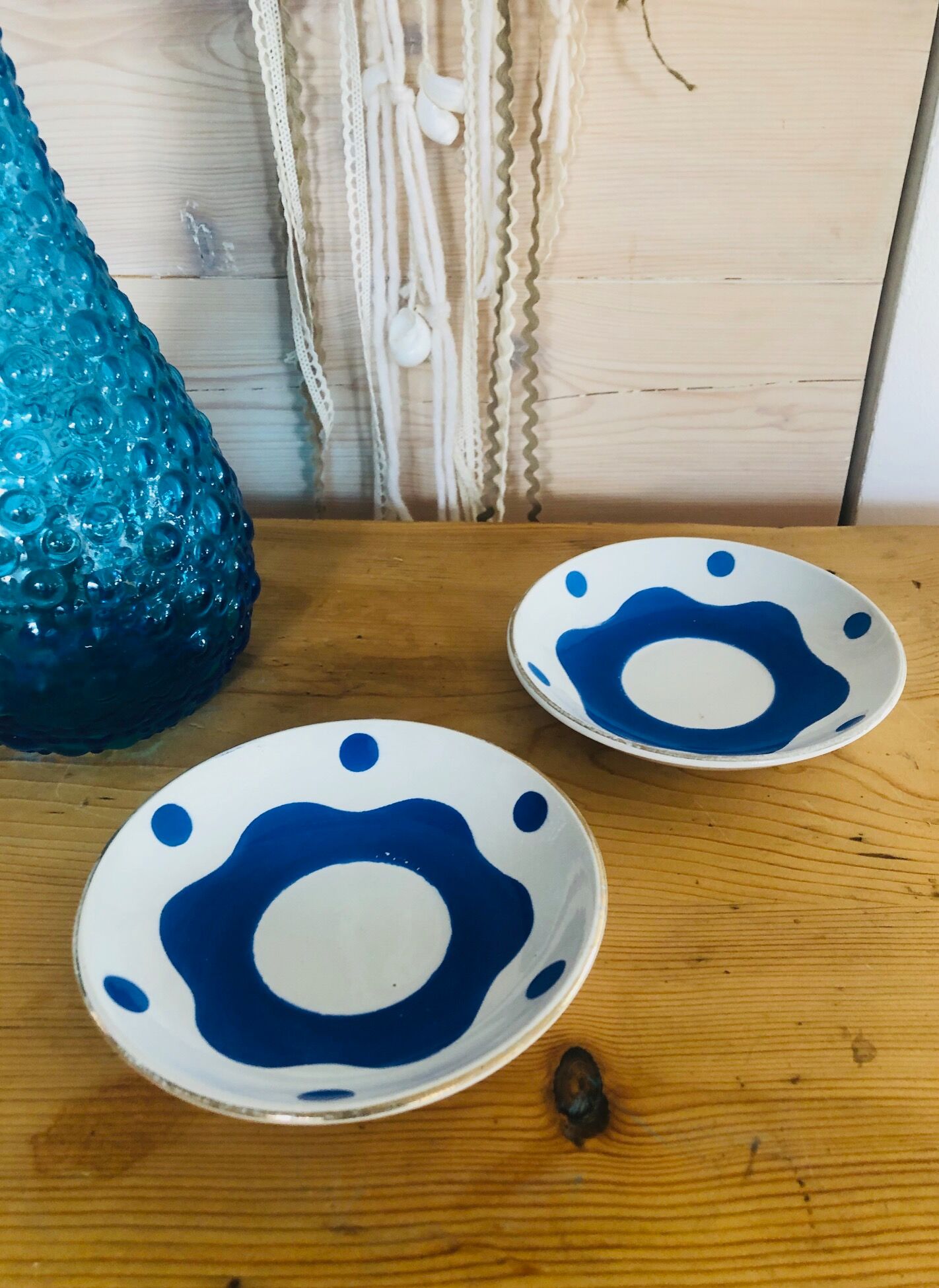 Blue pair duo Sarreguemines