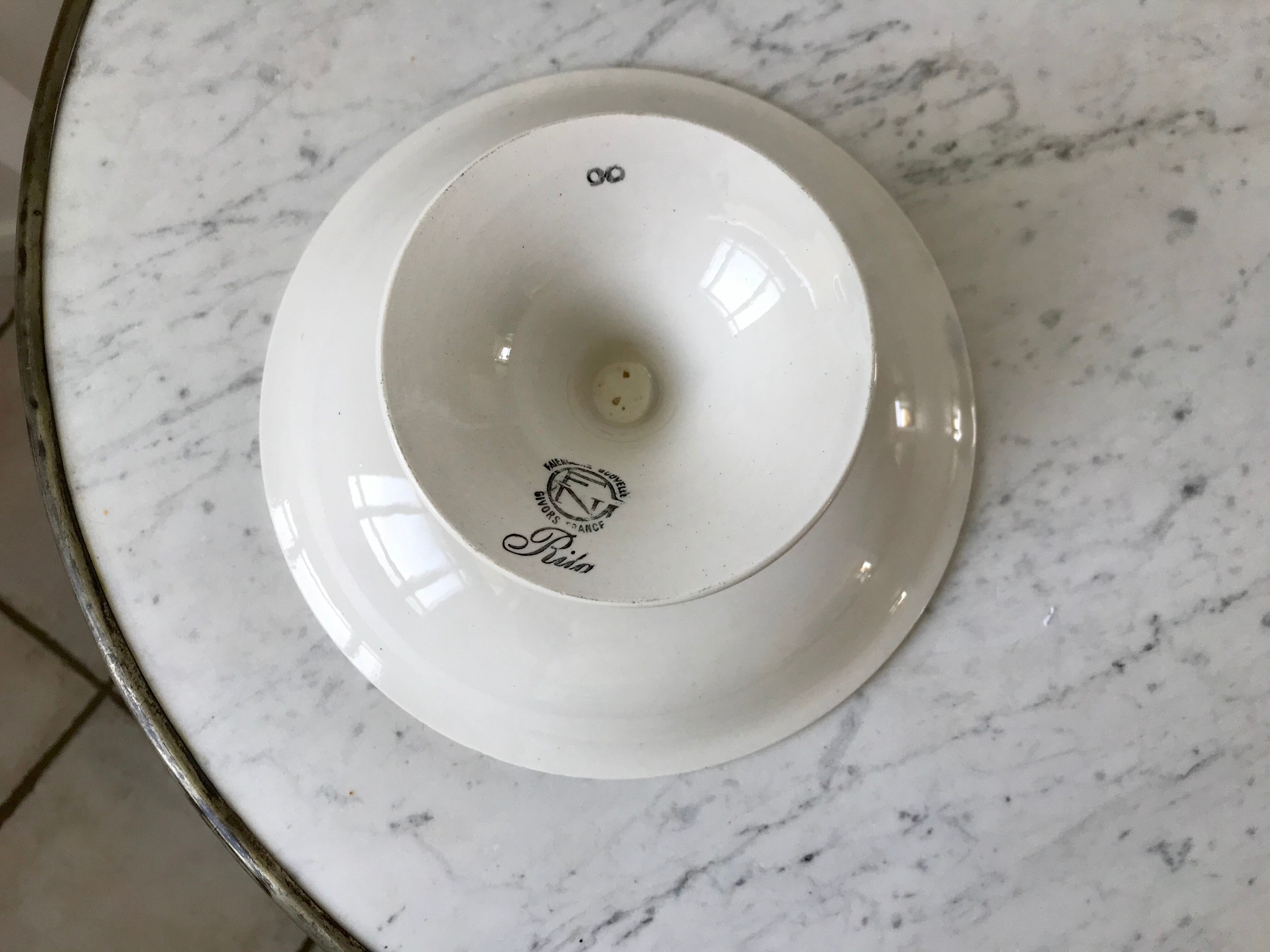 High earthenware stew New Givors model "Rita" 30s