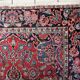 Handmade 1920s Persian Kashan rug 134 x 208 cm - deep ruby & indigo (1C1194)