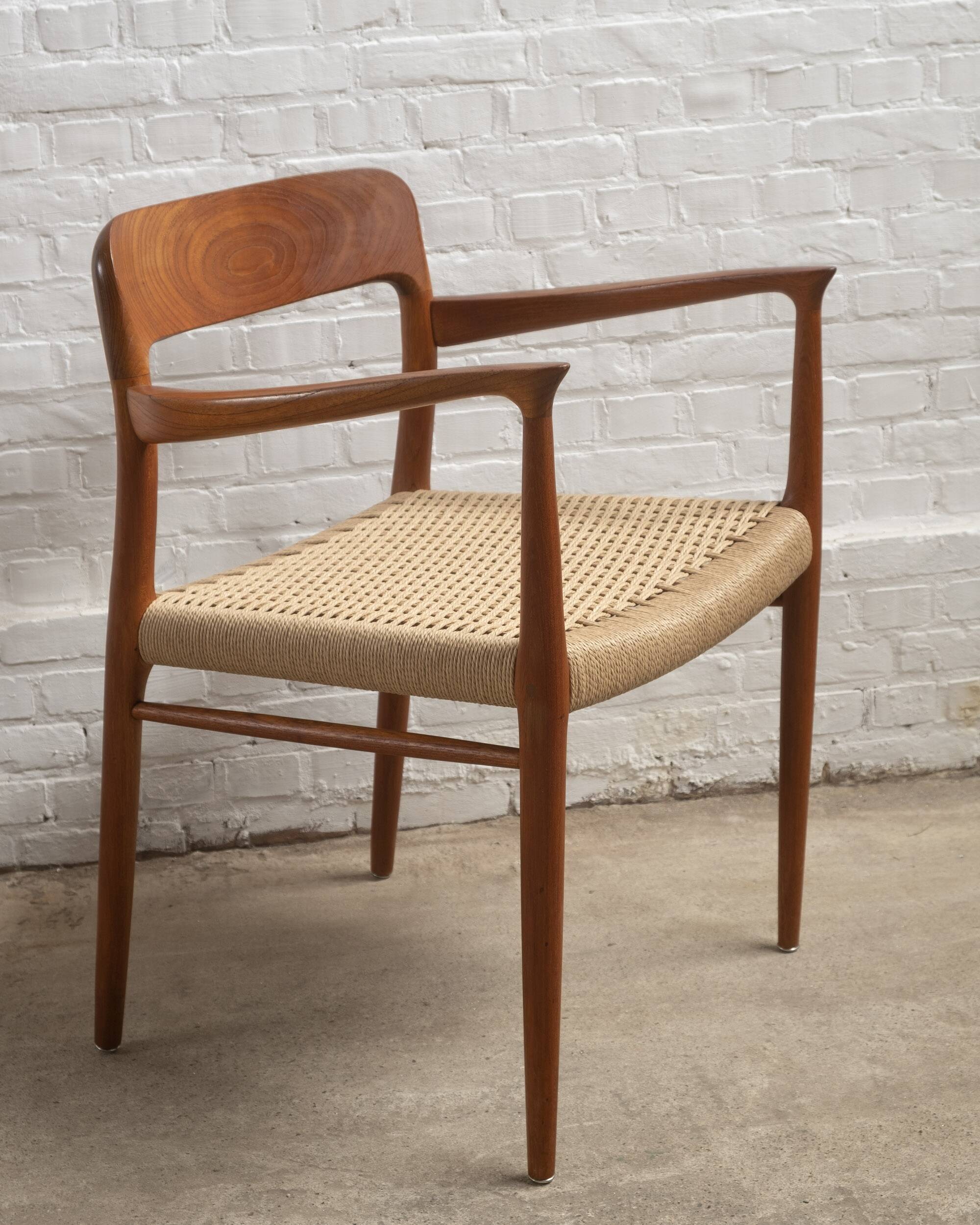 2x Niels Otto Møller Chair Model 56 in Teak, 1960s Denmark