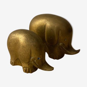 Elephants en bronze