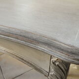 Former white grey patina hairdresser mirror table 2 Shabby chic drawer