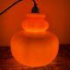 Vintage suspension lamp in orange opaline electrified to nine