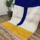 Handmade traditional Beni Ourain rug, size 140 x 260 cm.