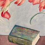 Aquarelle fleurs vintage