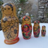 Ensemble de 6 poupées russes vintage