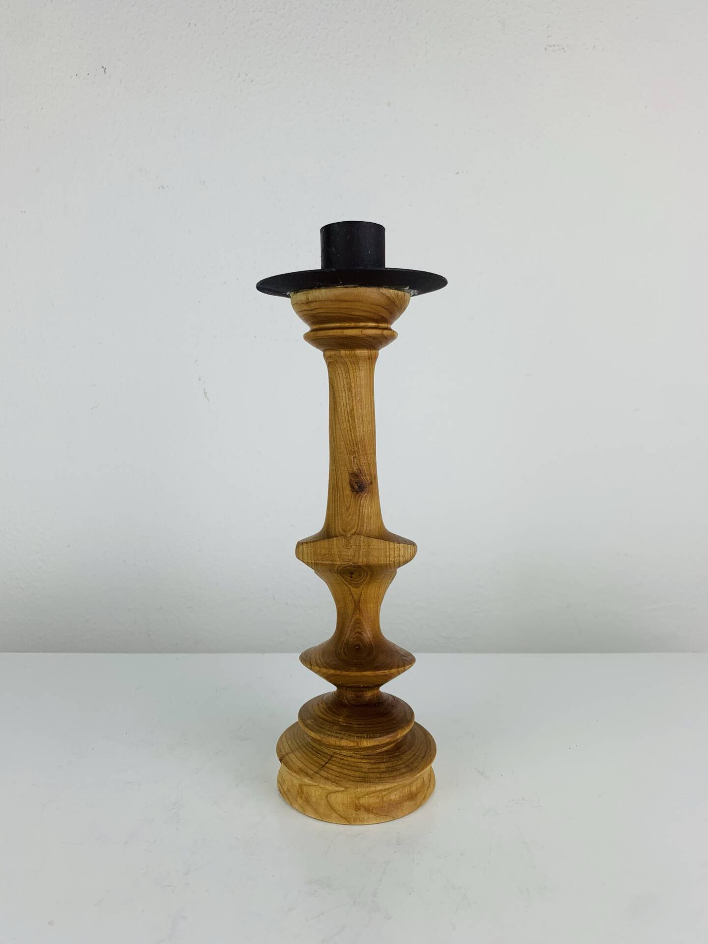 Bougeoir bois vintage 