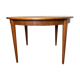 Table de repas ronde aux design scandinave en teck des années 60.