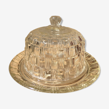 Glass bell with tray