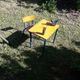 Desk desk desk table child school metal wood and vintage chair