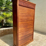 Filing cabinet with curtain