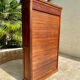 Filing cabinet with curtain