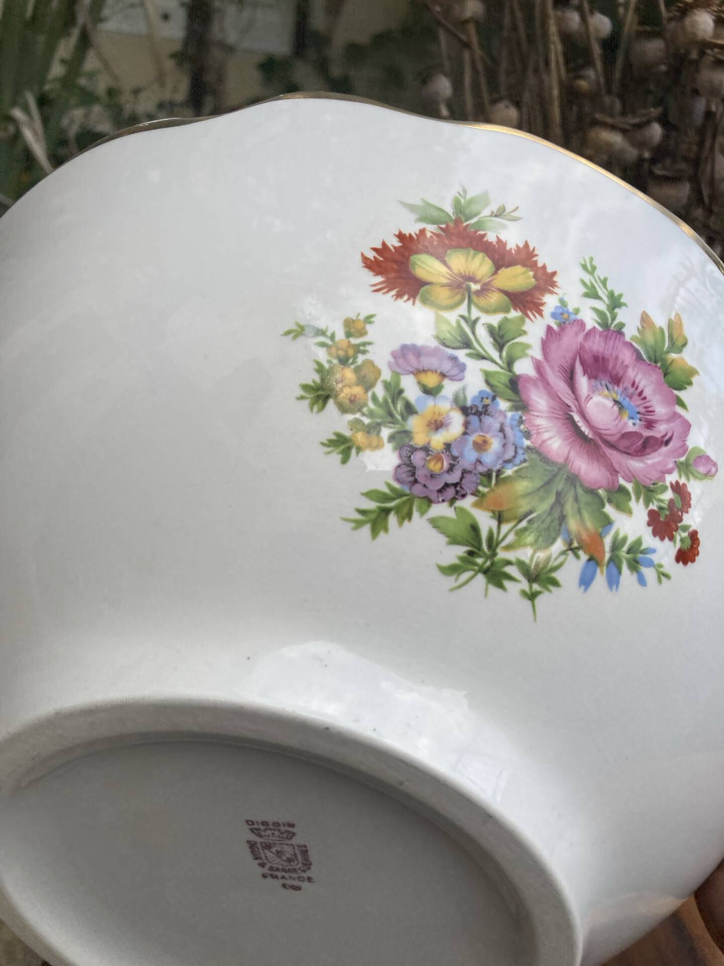 Saladier Digoin Sarreguemines charme romantique