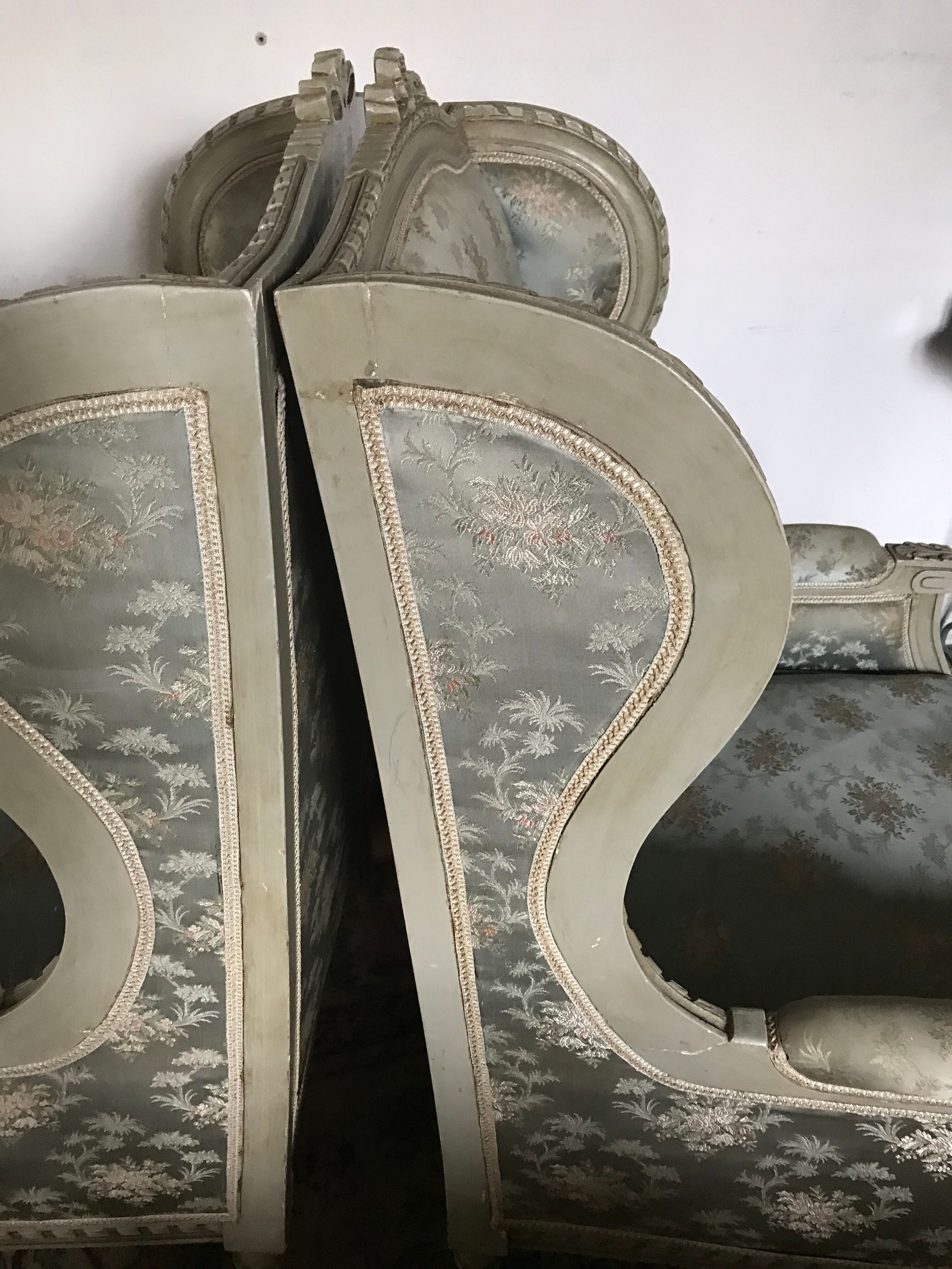 Pair of bergères XIXth