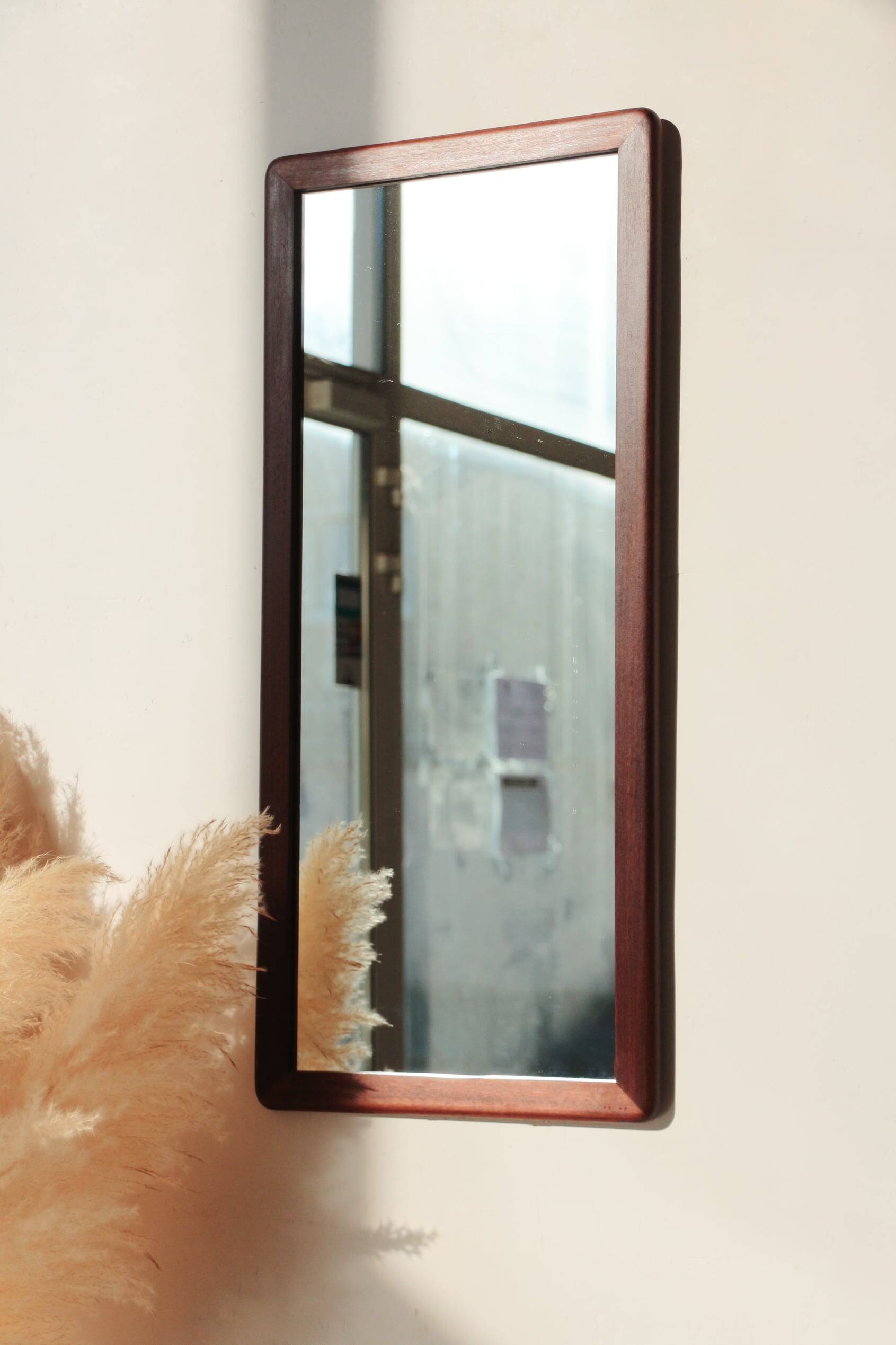 Miroir Rectangulaire en teck - Vintage - 04.01.24.02