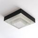 Ziggurat ceiling light Raak Amsterdam in black and white metal, 1960s.