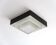 Ziggurat ceiling light Raak Amsterdam in black and white metal, 1960s.