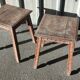 Pair of wooden stools