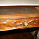 Dressing table and mirror in walnut, circa 1880