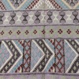 Handmade margoum rug in natural wool