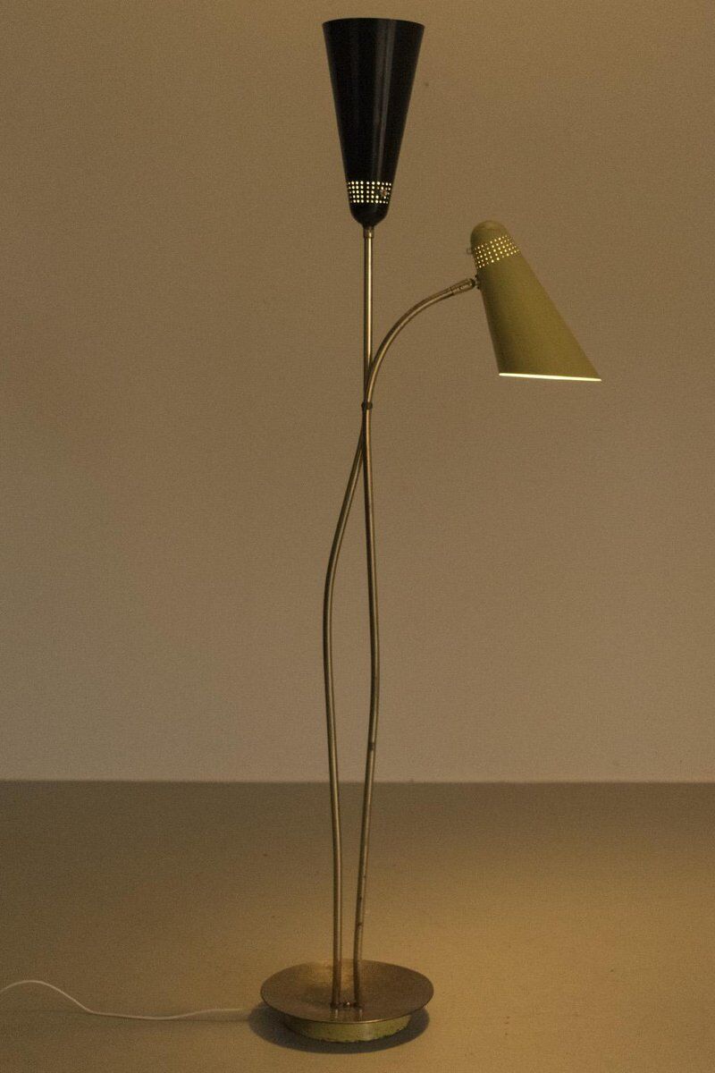 Vintage Floor Lamp in Brass