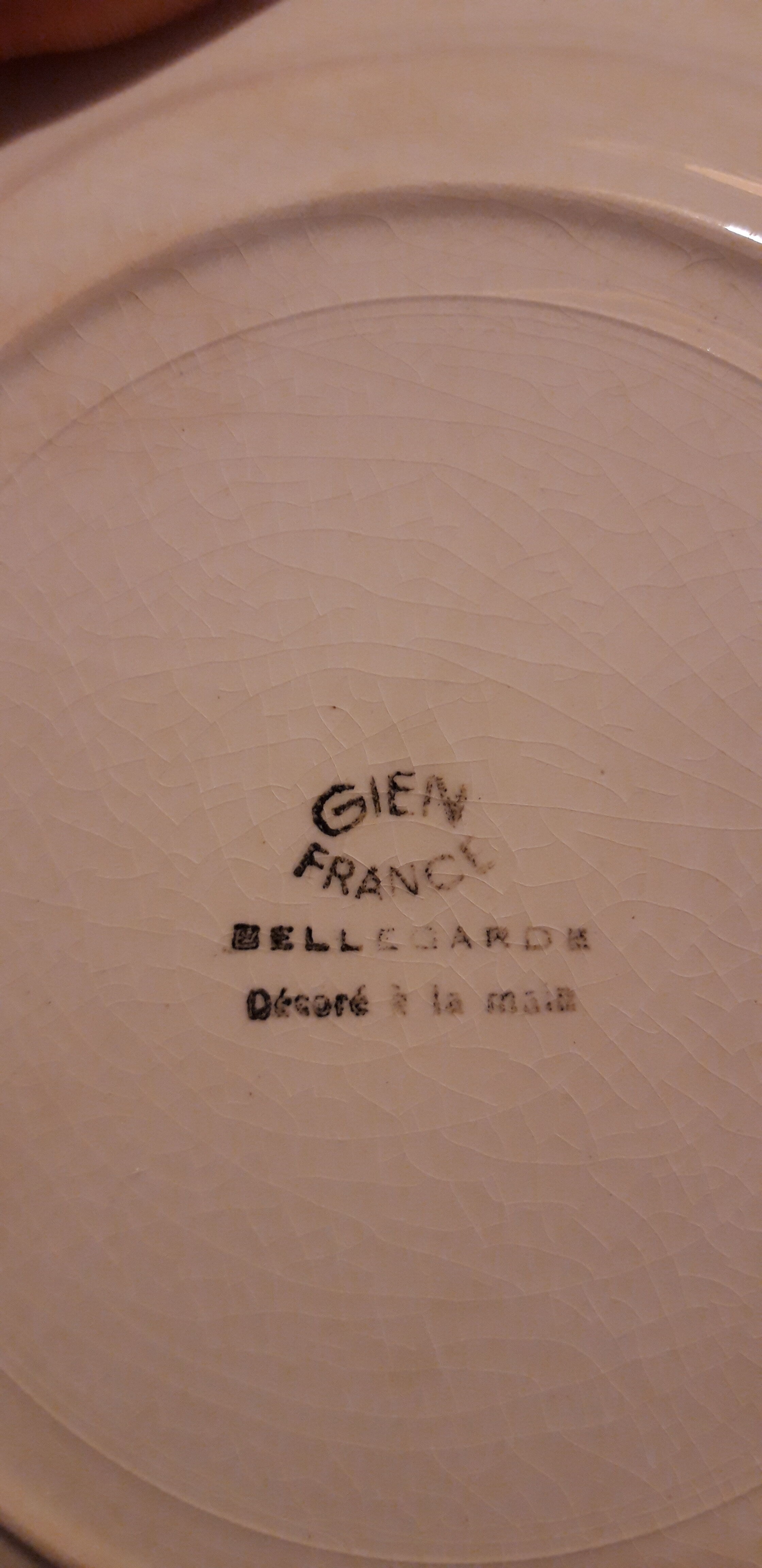 Set of Gien tableware