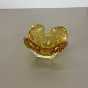 Murano Glass "Honey Bubble" Bowl Element Shell Ashtray Murano, Italy, 1970s