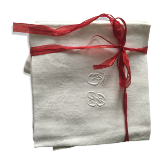 Lot de serviettes monogrammes