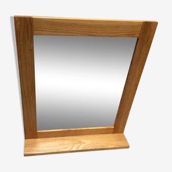 Miroir en bois tablette