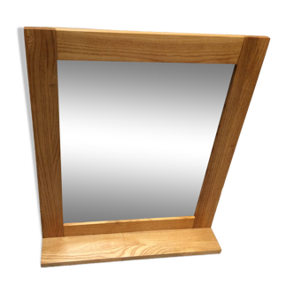 Wooden mirror shelf