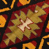 Turkish Red & Orange Tribal Vintage Kilim Rug, 168x295Cm