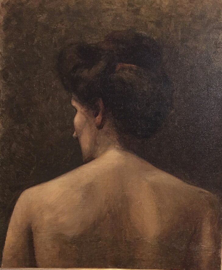 Portrait oil on canvas 19th century