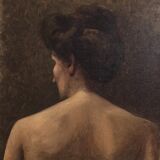 Portrait oil on canvas 19th century