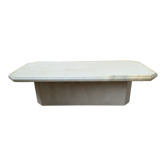 Travertine coffee table