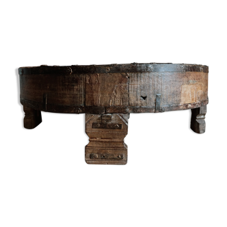 Ancient Indian coffee table Chakki