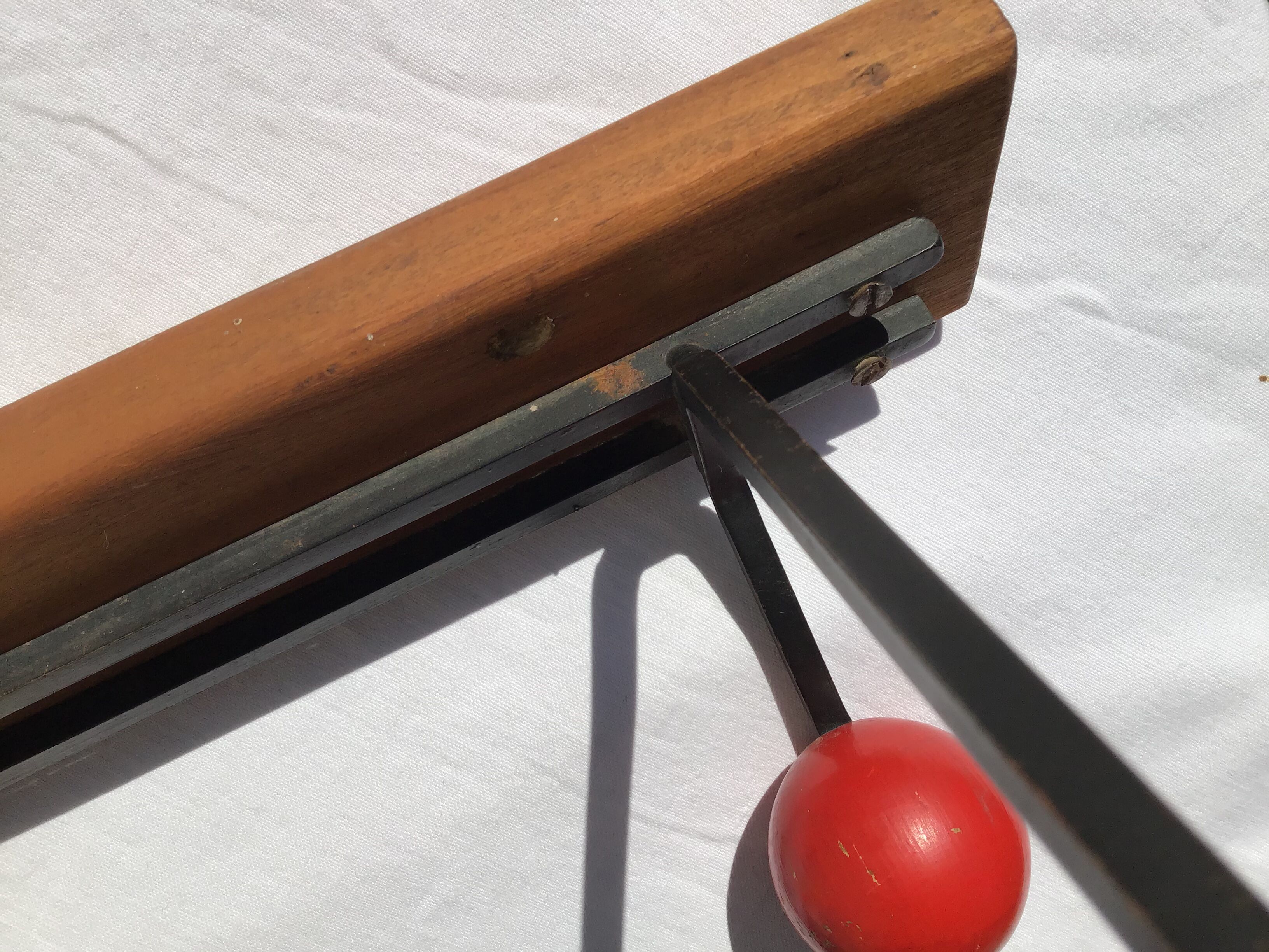 Black metal coat holder 6 colored wood balls