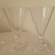 Série de verres à pied en cristal