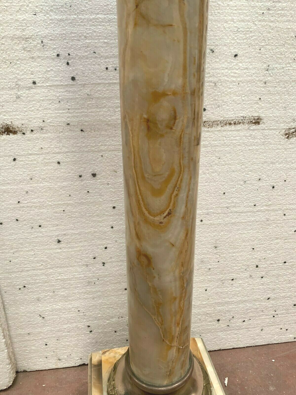 Presentation column in Onyx Pedestal turning XX century