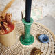 Glazed ceramic chandelier fir green